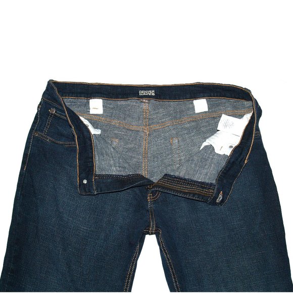 Denver Hayes Flextech Mens 38X30 Classic Indigo Dark Wash Straight Denim Jeans - Picture 6 of 11